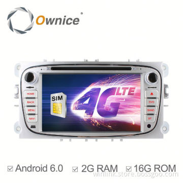 Ownice Android 6.0 gps navigation for Ford Focus MONDEO with GPS Navi Stereo WIFI built 4G lte DVD support TV